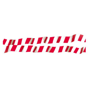 Biało-czerwona folia ostrzegawcza 80x0,05mm (szt.=100mb)