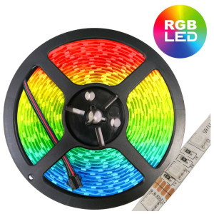 Taśma LED 12VDC SMD5050 IP63 RGB 300d 5lm/dioda 14,4W/m NEXTEC