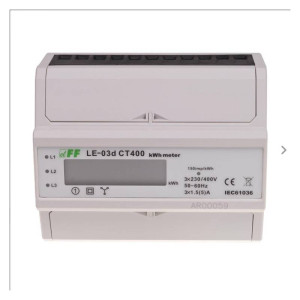 Licznik energii elektrycznej 3-fazowy przekładnikowy 400/5A z wyświetlaczem LCD