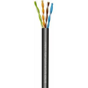 Kabel do sieci teleinformatycznych zewnętrzny U/UTP 4x2x24AWG (0,5) cat. 5e outdoor 200MHz, skrętka nieekranowana UTP odporna na UV, bez żelu, nie do ziemi BiTLAN; BITNER