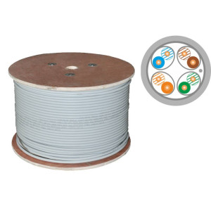 F/FTP kabel kat.6A LSOH Dca 4x2x23 AWG(10Gb/s); szpula=500mb FTP