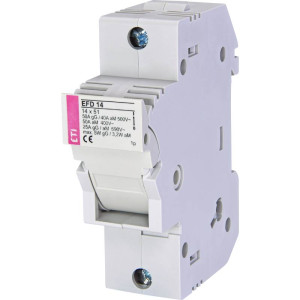 Rozłącznik bezpiecznikowy 1P max.50A 690V, na wkładki cylindryczne 14x51mm, 1M , EFD 14 1p; 002560001, ETI POLAM