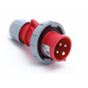 Wtyczka przenośna siłowa 16A 4P 400V IP67 czerwona, WP164 SHARK TWIST; 0142-6 PCE