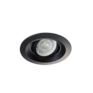 Oprawa oczkowa regulowana 15st., 12AC/DC 220-240AC, max 10W, Gx5,3/GU10, IP20, czarny mat; COLIE DTO-B; KANLUX