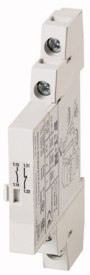 Styk pomocniczy 1Z 1R do wyłącznika silnikowego, montaż boczny, NHI11-PKZ0; 072896, EATON ELECTRIC