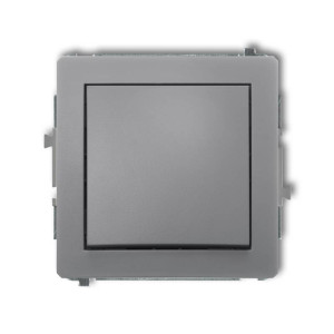 DECO Łącznik jednobiegunowy 10A 250V, moduł, szary mat; 27DWP-1 KARLIK