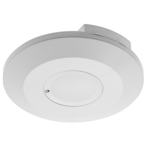 Czujnik mikrofalowy ruchu CM-3 MINI, max 2000W, 220-240VAC, 50/60Hz, kąt działania 360*, zasięg 1-8m ± 2- 6m, IP20, współpracuje z LED, natynkowy, biały; AE-CM3M00-00, GTV