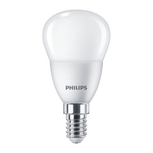 Żarówka LED E14 kulka P45 5W 470lm 230VAC CorePro lustre, barwa światła ciepła biel 2700K, ekw.40W; PHILIPS