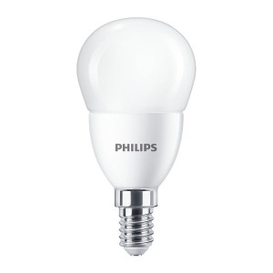 Żarówka LED E14 kulka P48 7W 806lm 230VAC CorePro lustre, barwa światła neutralna biel 4000K, ekw.60W; PHILIPS