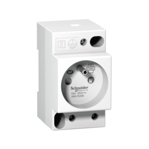 Gniazdo modułowe 2P+Z 16A 250V na sznę, Acti9 iPC-F; A9A15306, SCHNEIDER ELECTRIC