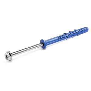Kołek ramowy poliamidowy 10x200 mm z kołnierzem, wkręt ocynk galwaniczny, opk=25szt; R-FF1-N-10K200, RAWLPLUG