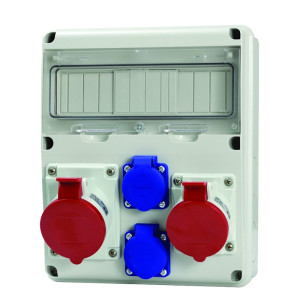 Rozdzielnica przenośna 11M 2X32A/5, 2x230V, ENERBOX