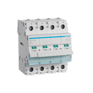 Rozłącznik izolacyjny modułowy 4P 80A 400VAC; SBN480, HAGER