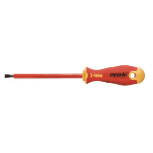 Wkrętak płaski 8,0x1,2 - Ergonic VDE izolowany 1000V; FL41308090 FELO