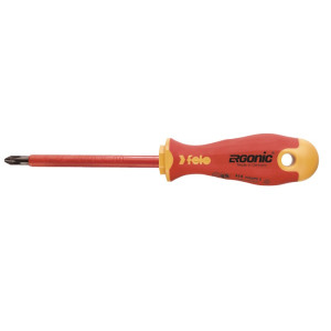 Wkrętak krzyżowy PH3 - Ergonic VDE izolowany 1000V; FL41430490 FELO