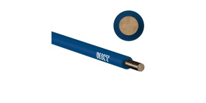 Przewód DY 1,0 niebieski H05V-U 300/500V, jednożyłowy, żyła jednodrutowa, krążek 100m; NKT CABLES