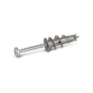 DRAM kołek wkręcanydo płyt G-K 13x31 mm metalowy z wkrętem 4,2x32mm (OP 4); B-DRA-02S/4/, RAWLPLUG
