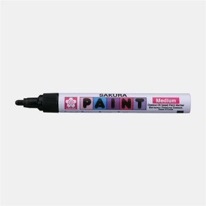 Marker Paint ze średnią czarną końcówką, Sakura