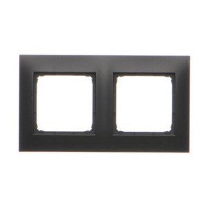 SIMON 54 Premium Ramka podwójna IP20 /IP44, czarna; DR2/49 KONTAKT-SIMON