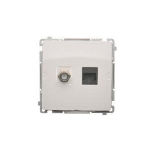 BASIC Gnizado "F"+RJ45K.6 (moduł) białe
