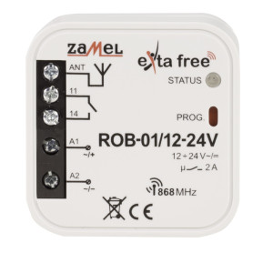 Radiowy odbiornik bramowy, ROB-01/12-24V; EXF10000039, ZAMEL