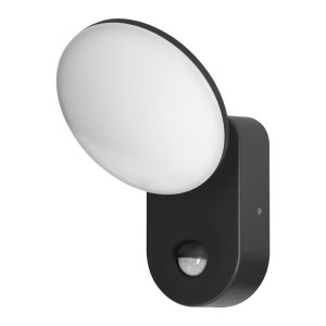 Oprawa ogrodowa PIR-RIOLIT LED 15W, 1100lm, 4000K, IP65 z czujnikiem ruchu, Czarna