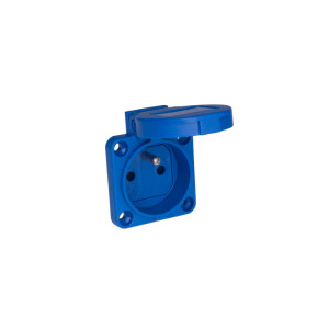 Gniazdo tablicowe 10/16A 2P+Z 230V IP44 75x75mm niebieskie; 104-8B PCE