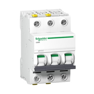 Wyłącznik nadprądowy 3P C 63A 6kA AC, Acti9 iC60N-C63-3; A9F04363, SCHNEIDER ELECTRIC