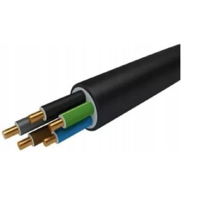 Kabel bezhalogenowy N2XH-J 5x4,0 RE 0,6/1kV, energetyczny i sterowniczy, czarny; 0968 020 05 TECHNOKABEL