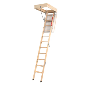 Schody strychowe drewniane LWK Plus 4-segmentowe FAKRO