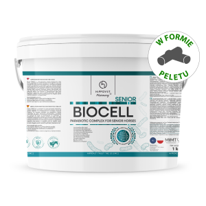 HippoVet Pharmacy Biocell Senior Pellet – kompleks parabiotyczno-prebiotyczny wspierający mikrobiotę koni starszych - 3kg - DARMOWA WYSYŁKA