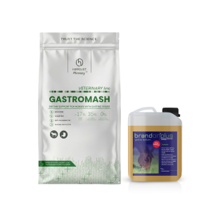 ZESTAW Hippovet Pharmacy VeterinaryLine GASTROMASH 8kg + Brandon+ Gastro Balsam