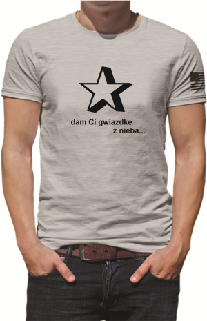 KOSZULKA MĘSKA DAM CI GWIAZDKĘ Z NIEBA