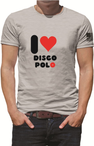 KOSZULKA MĘSKA I LOVE DISCO POLO