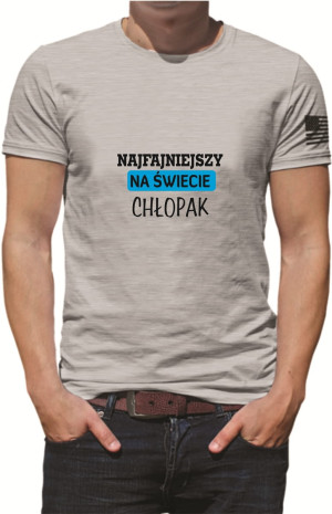 KOSZULKA MĘSKA NAJFAJNIEJSZY NA ŚWIECIE CHŁOPAK