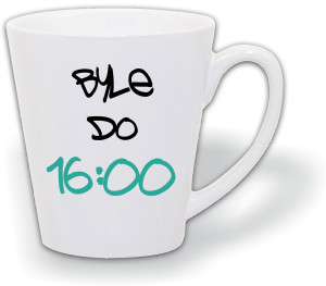 KUBEK LATTE Z NADRUKIEM PREZENT BYLE DO 16 WZÓR LM1