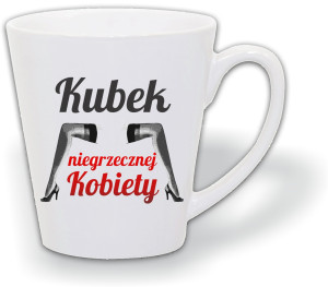 KUBEK NIEGRZECZNEJ KOBIETY LATTE Z NADRUKIEM LM6