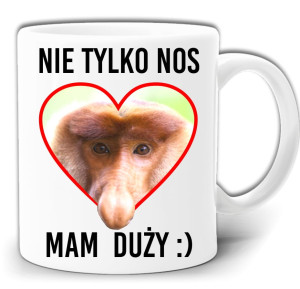 NIE TYLKO NOS MAM DUŻY JANUSZ NOSACZ ŚMIECZNY KUBEK W PUDEŁKU GW211