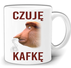 NOSACZ CZUJĘ KAWKĘ ŚMIESZNY KUBEK W PUDEŁKU GW217