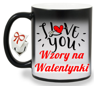 PREZENT NA WALENTYNKI MAGICZNY KUBEK PREZENT W PUDEŁKU WZORY