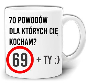 70 POWODÓW DLA KTÓRYCH CIĘ KOCHAM KUBEK + PUDEŁKO GW277