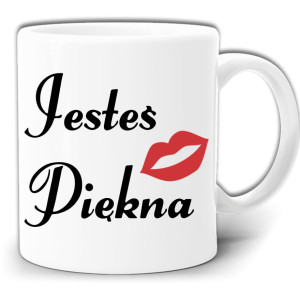 DZIEŃ KOBIET PREZENT JESTEŚ PIĘKNA PIĘKNY KUBEK + PUDEŁKO GW273