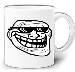 MEM FACE MEMFACE ŚMIESZNY KUBEK + PUDEŁKO GW293