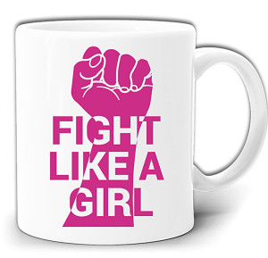 FIGHT LIKE A GIRL WALCZ JAK DZIEWCZYNA KUBEK + PUDEŁKO GW295