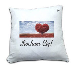 PODUSZKA Z NADRUKIEM KOCHAM CIĘ WZÓR P4