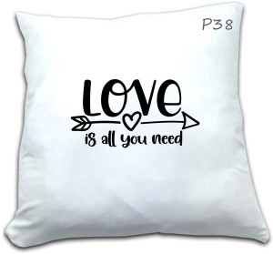 PODUSZKA Z NADRUKIEM ALL YOU NEED IS LOVE STRZAŁA WZÓR P38