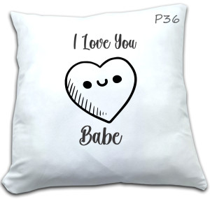 PODUSZKA Z NADRUKIEM I LOVE YOU BABE WZÓR P36