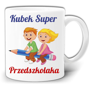 KUBEK SUPER PRZEDSZKOLAKA PAMIĄTKA DLA UCZNIA + PUDEŁKO GW349