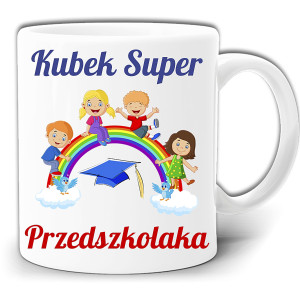 KUBEK SUPER PRZEDSZKOLAKA PAMIĄTKA DLA UCZNIA + PUDEŁKO GW350