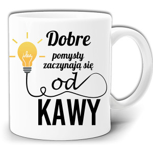 DOBRE POMYSŁY ZACZYNAJĄ SIĘ OD KAWY KUBEK + PUDEŁKO GW361